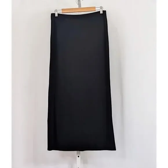 Reformation Top Skirt Set Black Rylan Two Piece Knit Twist Front Misses Size L - Picture 4 of 11